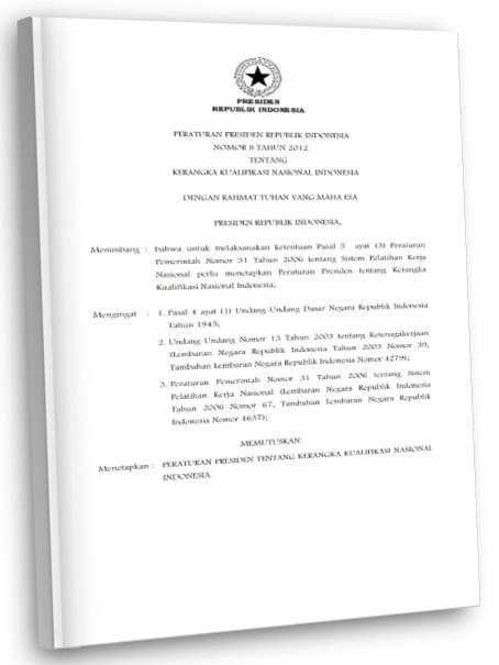 perpres no 08 tahun 2012 ttg kerangka kualifikasi nasional indonesia 001