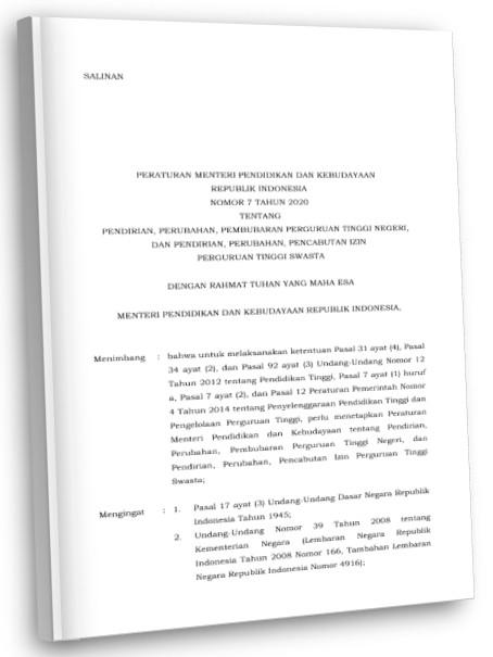 permendikbud no 07 tahun 2020 ttg pendirian perubahan pembubaran ptn dan pts 001.png